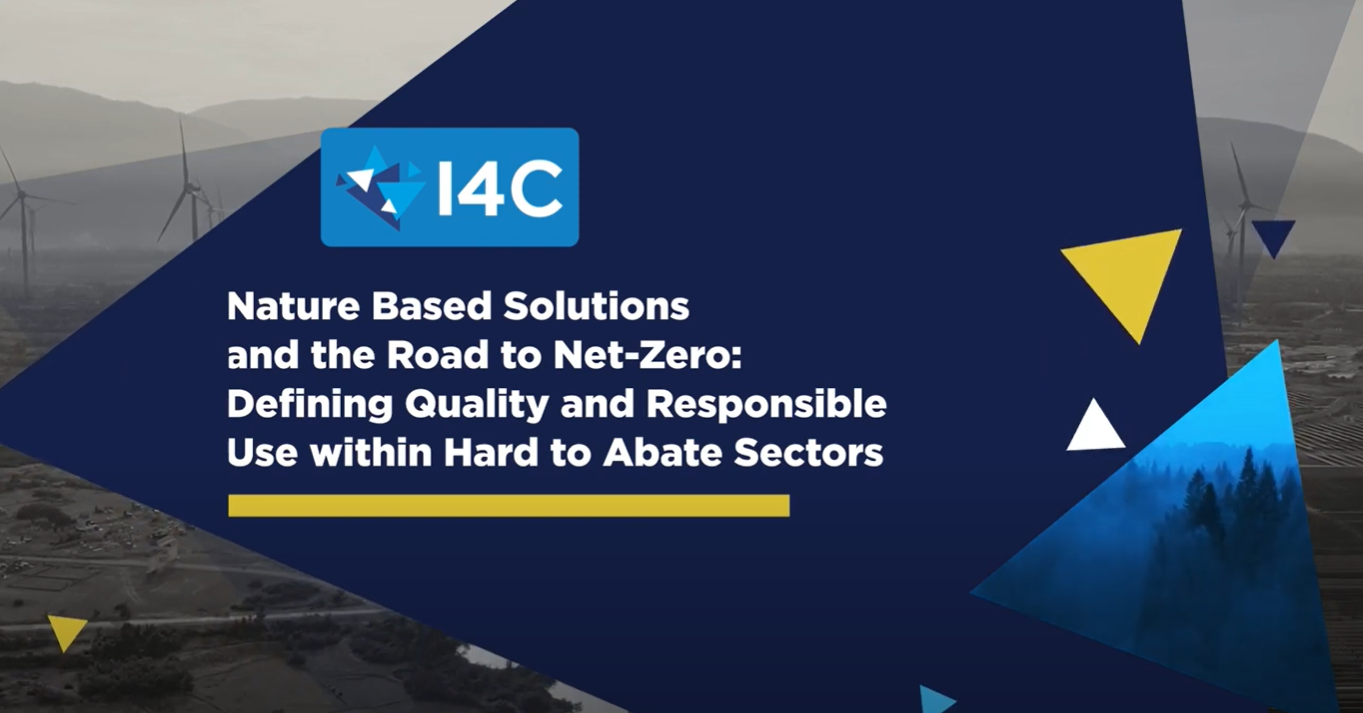 Nature Based Solutions and the Road to Net-Zero