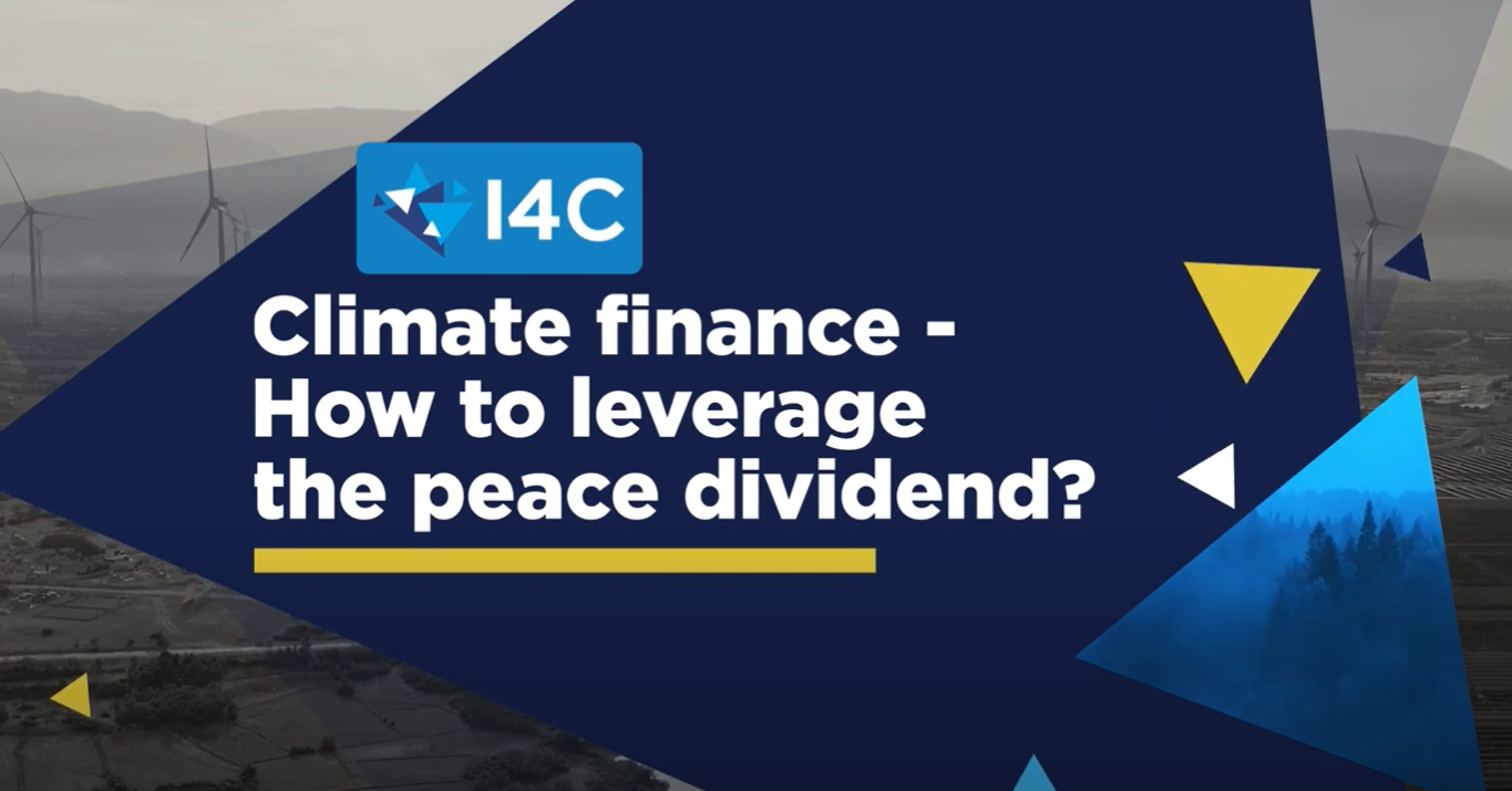 I4C 2022 Workshop Climate Finance - How to leverage the peace dividend?
