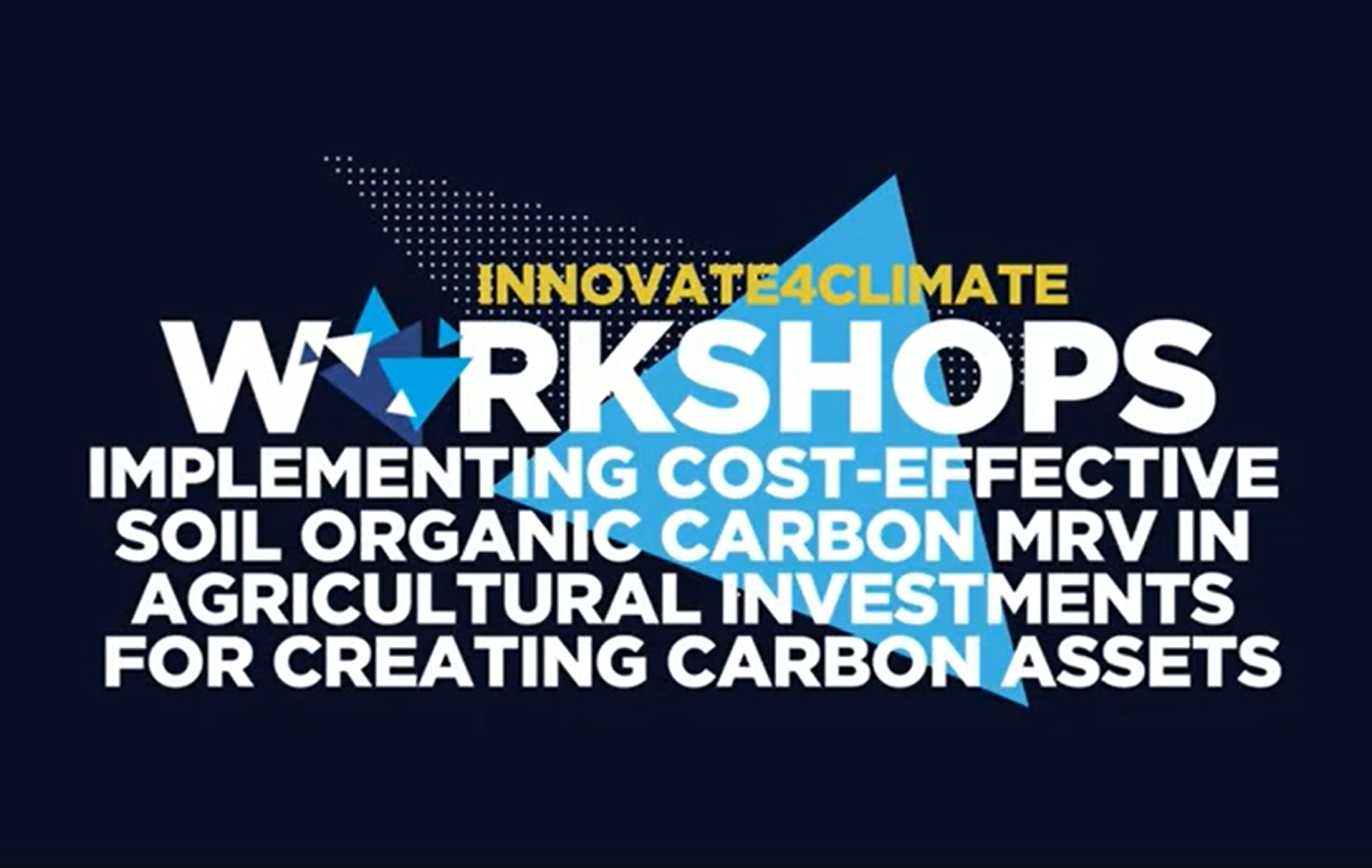 Implementing Cost-effective Soil Organic Carbon MRV in Agricultural Investments